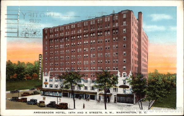 Ambassador Hotel Washington District of Columbia Washington DC
