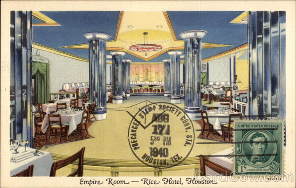 Empire Room - Rice Hotel, Houston Texas