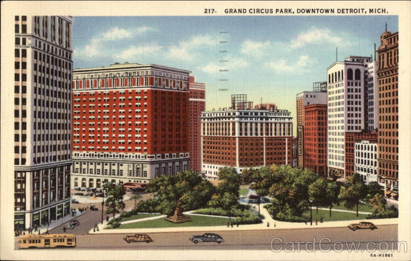 Grand Circus Park, Downtown Detroit Michigan
