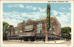 State Theatre, Kalamazoo, Mich Michigan Postcard Postcard
