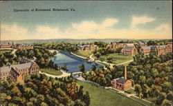 University of Richmond Virginia Postcard Postcard