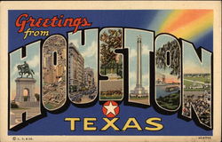Greetings From Houston, Texas Postcard
