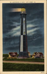 Lighthouse at NIght Postcard