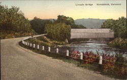 Lincoln Bridge Woodstock, VT Postcard Postcard