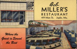 Bob Miller's Restaurant Postcard