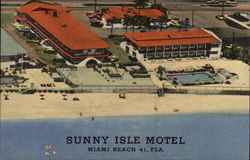 Sunny Isle Motel, Miami Beach Postcard