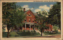 Post Headquarters Jefferson Barracks, MO Postcard Postcard