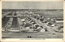 South Section Camp Edwards, MA Postcard 