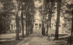 University of Delaware - Old College Hall Newark, DE Postcard Postcard