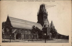 Memorial Hall, Harvard University Postcard