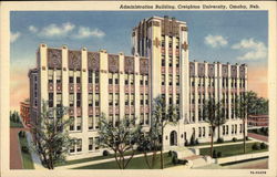 Creighton University - Administration Building Postcard