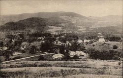 Bird's Eye View of Town Postcard