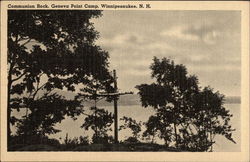 Geneva Point Camp - Communion Rock Postcard