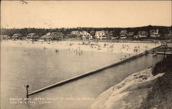 Point O' Woods Beach - Beach and Jetty Postcard