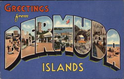 Greetings from Bermuda Islands Postcard Postcard