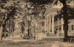 Colonial Homes, Main Street Nantucket, MA Postcard Postcard