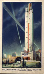 Havoline Thermometer - Century of Progress International Exposition Postcard