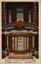 Bonat's French-American Cafe Postcard