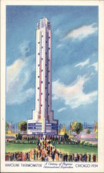World's Tallest Thermometer Postcard