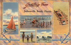 Greetings From Jacksonville Beach, Florida Postcard