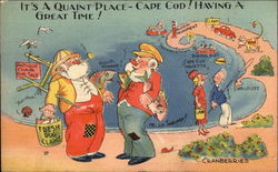 It's a Quaint Place! Having a Great Time! Postcard