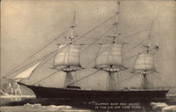 Clipper Ship Red Jacket Postcard