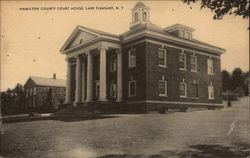 Hamilton County Court House Lake Pleasant, NY Postcard Postcard