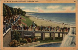 The Beach, Euclid Beach Park Cleveland, OH Postcard Postcard