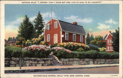 Nathan Hale School New London, CT Postcard Postcard