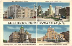 Greetings from Syracuse, N.Y Postcard