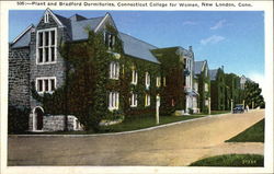 Plant and Bradford Dormitories New London, CT Postcard Postcard