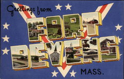 Greetings Fort Devens, MA Postcard Postcard