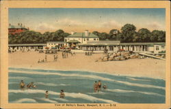 View of Bailey's Beach Postcard