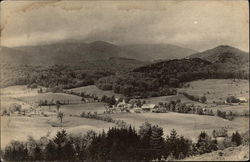 View over Town - Brthplace of Calvin Coolidge Plymouth, VT Postcard Postcard