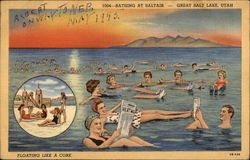 Bathing at Saltair Postcard
