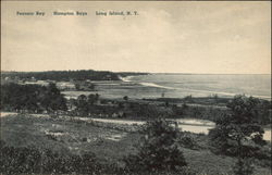 Peconic Bay, Hampton Bays, Long Island Postcard