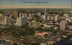 View of "The Magic Metropolis" Postcard