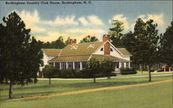 Rockingham Country Club House North Carolina Postcard Postcard