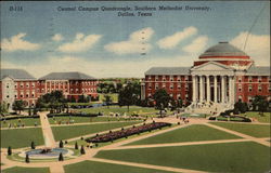 Central Campus Quadrangle, Southern Methodist University Postcard