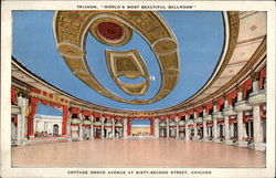 Trianon, "World's Most Beautiful Ballroom" Chicago, IL Postcard Postcard
