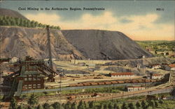 Coal Mining in the Anthracite Region Postcard