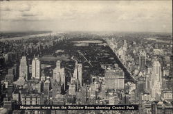 Rockefeller Center - View from Rainbow Room showing Central Park Postcard