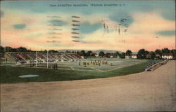 Kingston Municipal Stadium, Kingston, N.Y New York Postcard Postcard