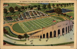 Foreman Field, Willaim and Mary Stadium Norfolk, VA Postcard Postcard