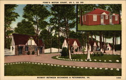 Ford's Motor Court Richmond, VA Postcard Postcard