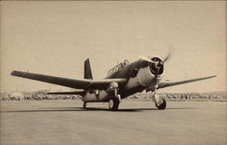 American Warplanes on the Fighting Fronts Postcard