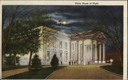 White House at Night Washington, DC Washington DC Postcard Postcard