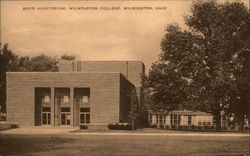 Boyd Auditorium, Wilmington College Postcard