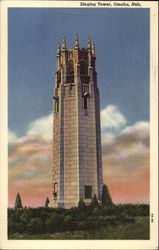Omaha's Singing Tower, Hillcrest Memorial Park Postcard