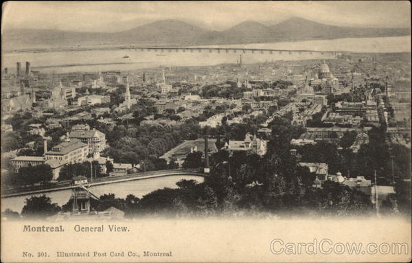 General View of City Montreal QC Canada Quebec